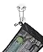 Shower Bag Tote, Mesh Caddy Toiletry Organizer 12”L x 9”W, Compact and Lightweight With Suction Cup, Cord for Hanging, Zipper and Drawstring Pouch 14”L x 10”W, Black