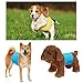 Rovtop 4 Packs Washable Male Dog Diapers for Waist Size 13
