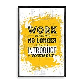 signwin Framed Canvas Wall Art Motivational Words Canvas...