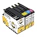 932xl 933xl Combo Ink cartridges CMYBabee 4 Pack High Yield 932 933 XL Replacement for Officejet 6100 7110 7610 6600 7612 6700 Printer (Black Cyan Yellow Magenta)
