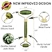 Jade Roller and Gua Sha Tool Set, Natural Real Jade Roller for Face, Beauty Jade Facial Roller Massage Tool for Rejuvenate Skin, Anti-wrinkle & Anti Aging & No Squeaks, Green