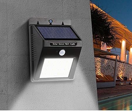 Variety World Weatherproof Wireless Security Solar Motion Sensor LED Wall Light