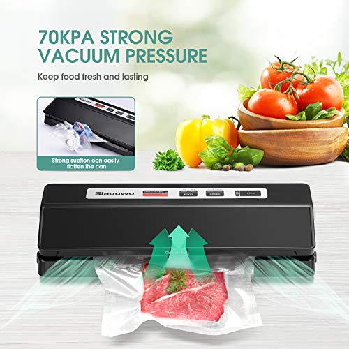 Vacuum Sealer Machine, Slaouwo Automatic Food Sealer for Food Savers