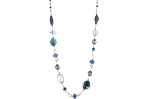 FULU AUTUMN Long Necklaces for Women Trendy Long Chunky Beaded Necklace Boho Fashion Costume Jewelry Mothers Day Gifts for Her