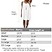 iToolai Women's Summer Casual Sundress Chiffon Sleeveless Tank Beach Shift Dress (L, White)
