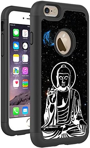 iPhone 6S 6 Case Cover By HybCase Featuring Buddha Meditation Galaxy Constellation Fun iPhone 6S Cases For Girls Teens Women