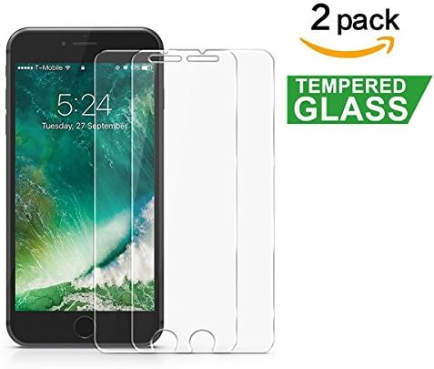 [2 Pack] Onemax iPhone 7 Screen Protector Tempered Glass 9H Hardness for iPhone 7