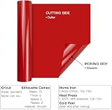 HTVRONT Red Heat Transfer Vinyl Roll 12in x 20ft HTV for T Shirts Clothing view 4