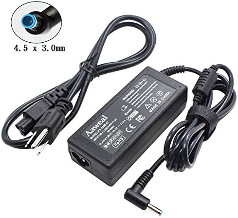 HP 45W AC Adapter Laptop Charger for Hp Spectre X360; Stream 11 13 14; Elitebook Folio 1040 G1 G2 G3; Split 13 Pavilion X360 M3; Touchsmart 15 13 M6 250 255 355 455 G3 G4 G5 19.5V 2.31A Power Supply