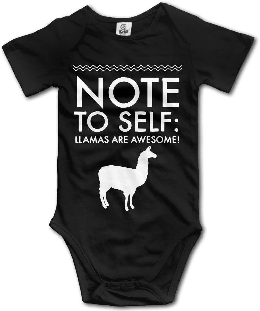 Huahai Infant Boys Girls Llama Lovers Llamas are Awesome Baby Onesies Bodysuit