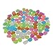 Glow in The Dark Garden Pebbles Stone Luminous Decorative Stones for Your Fantastic Garden or Yard Outdoor Fish Tank in Colorful Color 100Pcs
