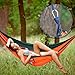 Unigear Single & Double Camping Hammock, Portable Lightweight Parachute Nylon Hammock with Tree Straps for Backpacking, Camping, Travel, Beach, Garden