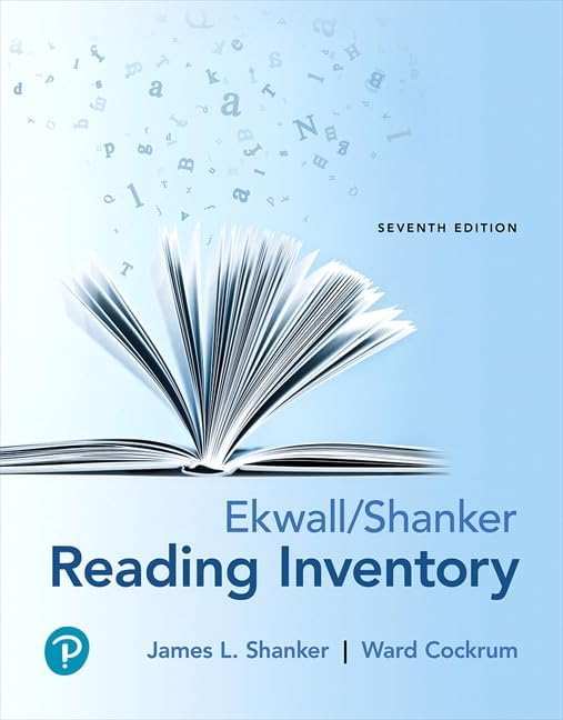 Amazon.com: Ekwall/Shanker Reading Inventory: 9780134802015