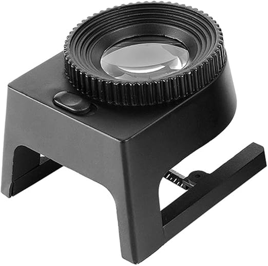 Loupe Magnifier 20X Desktop Magnifier LED Illuminated Magnifying Glass Loupes With Foldable