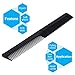 BBTO 8 Pack Plastic Hairdressing Styling Combs, 6.89 Inch Unbreakable Pocket Fine Tooth Hair Comb for Salon and Hotel Hair Care Tools (Black)