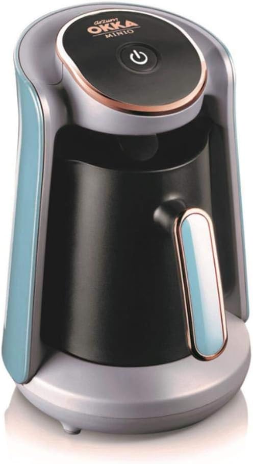 Weike Automatic Turkish Coffee Maker Machine, 4 Cups Capacity (300 ML.) Washable Coffee Pot Alert System white quiet coffee grinder Coffee bean grinder,Sky Blue