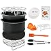 Air Fryer Accessories, 11pcs Baking Pan Set for Philips, Gowise, Nuwave, for All 4.2-5.8QT Air Fryer, Nonstick Pizza Cake Pans & Stainless Steel Skewer Rack Cookware Set for Oven Instant Pot