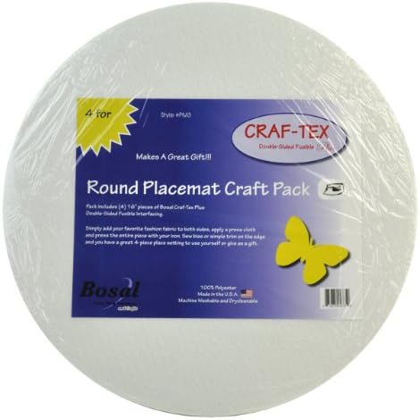 BELAGIO Enterprises Craf-Tex Double Sided Fusible Round Placemats