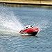 USA Toyz Remote Control Boat for Pools & Lakes – Udi001 Venom Fast RC Boat for Kids & Adults, Self Righting Remote Controlled Boat W/Extra Battery (Red)