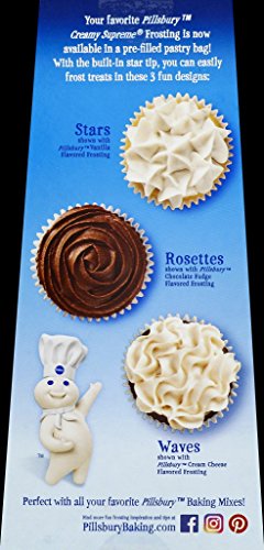 Pillsbury Pastry Bag Frosting, Cream Cheese, 16 Ounce (Pack of 6)