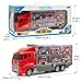 Die-Cast Toy Trucks Fire Engine Trucks Gift Set - Mini Rescue Fire Vehicles Car Toy in Carrier Truck Play Car Fire Trucks for Boys Girls Toddlers Kids