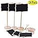 Swity Home 24 Pack Rectangle Chalkboards Best for Wedding Party Table Numbers, Message Board Signs, Set of 24
