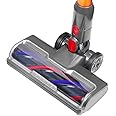 Laymi Hardwood Floor Attachment for Dyson V7 V8 V10 V11 V15 SV10 SV12 SV14 Animal Absolute Vacuum Cleaners with LED Headlights, Bristle Roller Brush Head Replacement Parts