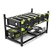 6 GPU Mining Case Rig Aluminum Stackable Preassembled Open Air Frame for Ethereum(ETH)/ETC/ZCash/Monero/BTC Easy Mounting Edition(Just 10 Minutes) primary