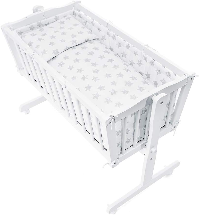 Lit De Salon Lit Bebe Berceau Bebe Complet Berceau Bebe Complet Berceaux Honey Bee Blanc Gris w D01 Bebe Et Puericulture La Chambre De Bebe