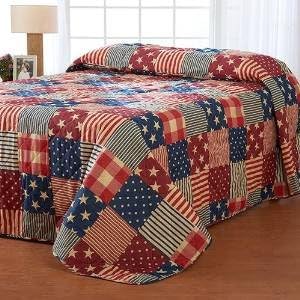 Ashley Cooper Patriotic Bedspread in Twin size