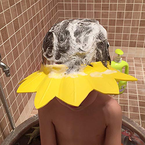 SUNTRADE 3PCS Baby's Shower Cap,Adjustable Bath Visor Cap for Shower, Bathtub, Sun Bathing, Hair Cutting, Pool, Beach