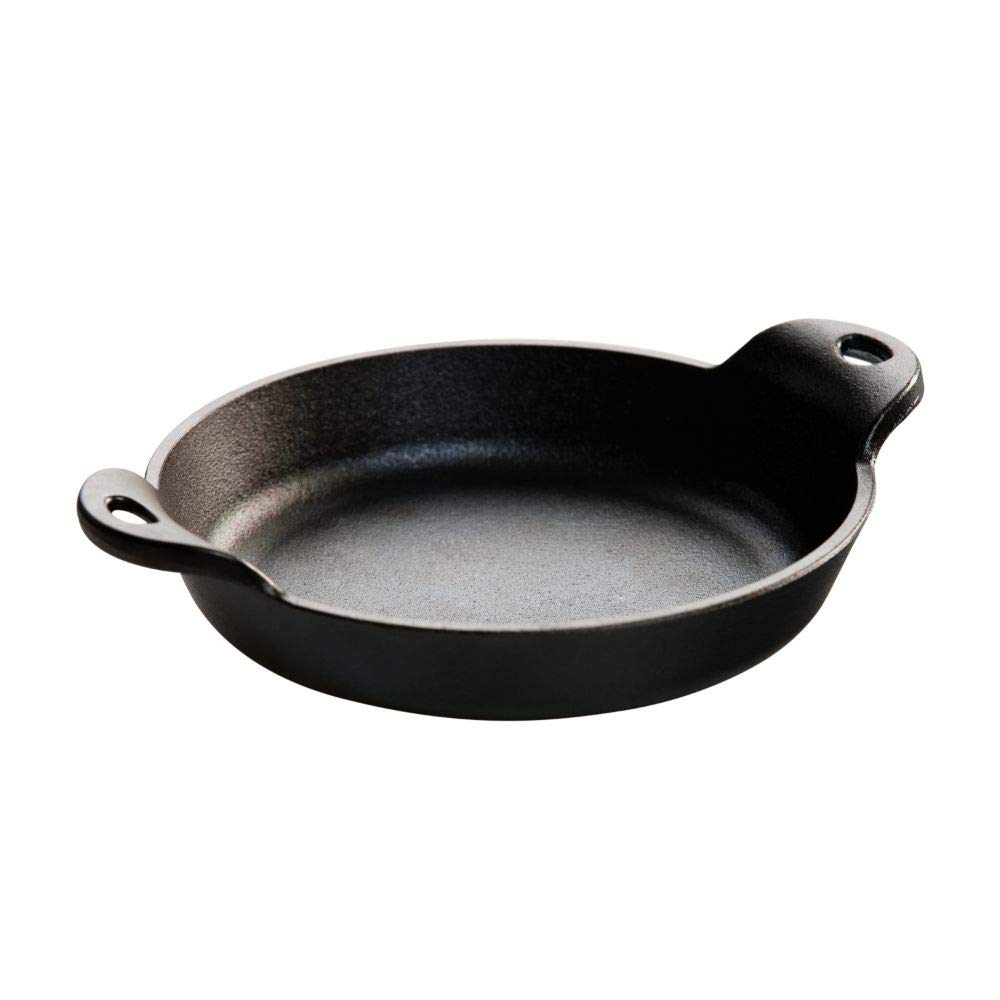 Lodge 0.41 litre / 14 ounce Heat-Treated Pre-Seasoned Cast Iron Round Mini Server, HMSRD