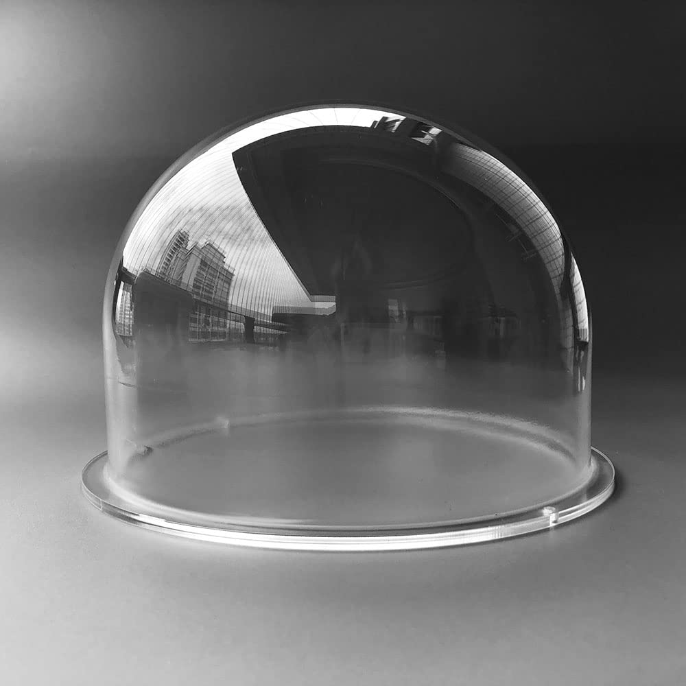Photo 1 of OwlCat 7.67 Inch Diameter 195mm Acrylic Glass Clear Dome Cover Heightened Surveillance Security CCTV Cameras Dome Protective Housing Transparent Case Monitor Hemisphere Shell, 195x130