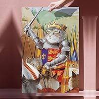 Canvas Wall Art Cute Cat Canvas Prints Home Artwork Decoration for Living Room,Bedroom - 12x18 inches