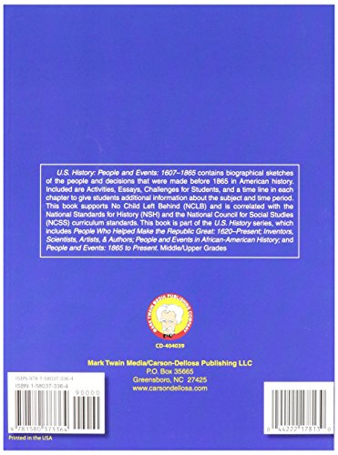 Us History People and Events Book