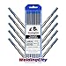 WeldingCity 10-pk Premium TIG Welding Tungsten Electrode Rod 2.0% Lanthanated (Blue/AWS: EWLa20) Assorted Diameter 1/16