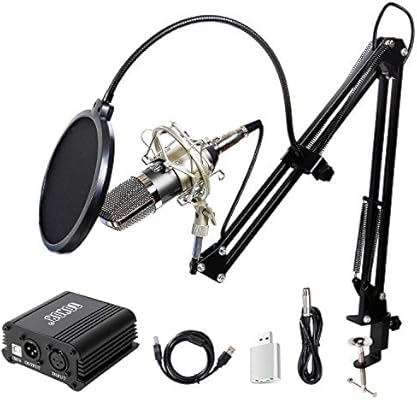 Tonor Xlr 3 5 Mm Kondansator Mikrofon Kit Ses Podcast Studio Rundfunk Ve Yuva Microphone Computer Popschutz Ve Ayarlanabilir Mikrofonhalter Mikrofon Kolu Icin Mikrofon Ayakligi Mikrofon Sets Siyah Hiab0560bl Amazon Com Tr