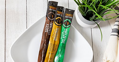 Perky Jerky - Turkey Sticks - Good Source of Protein Snack With 7g of Protein -- Perfect On-The-Go Snack - Gluten Free - No Added Sodium Nitrites/Nitrates - 20Count - More Than Just Original