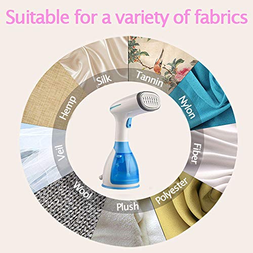 May Steam Fast Garment Steamer for Clothes, Powerful 7-1 Fabric Steamer for Home/Travel. Remove Wrinkles/Steam/Soften/Clean Fast-Heat Safe Ironing 280ml 1100W