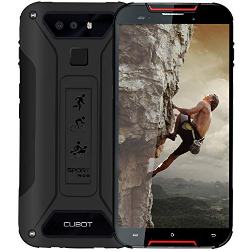 CUBOT-Quest-Lite-4G-IP68-Mvil-Todorerreno-para-Viajes-o-Deporte-Smartphone-Impermeable-Botn-Personaliado-3GB-RAM-50-Pulgadas-Android-Dual-SIM-Dual-Cmara-12Mp-3000mAh-Type-C-Negro-y-Rojo