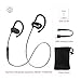 TaoTroncis Bluetooth Headphones, Wireless Earphones for Running (12 Hour Music Playtimes, Soft Silicon Earhooks, Inner Nano-Coating Sweat-Proof)