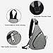 Cross Body Shoulder Backpack Bag - Packable Sling Chest Bag Rucksack (Gray)