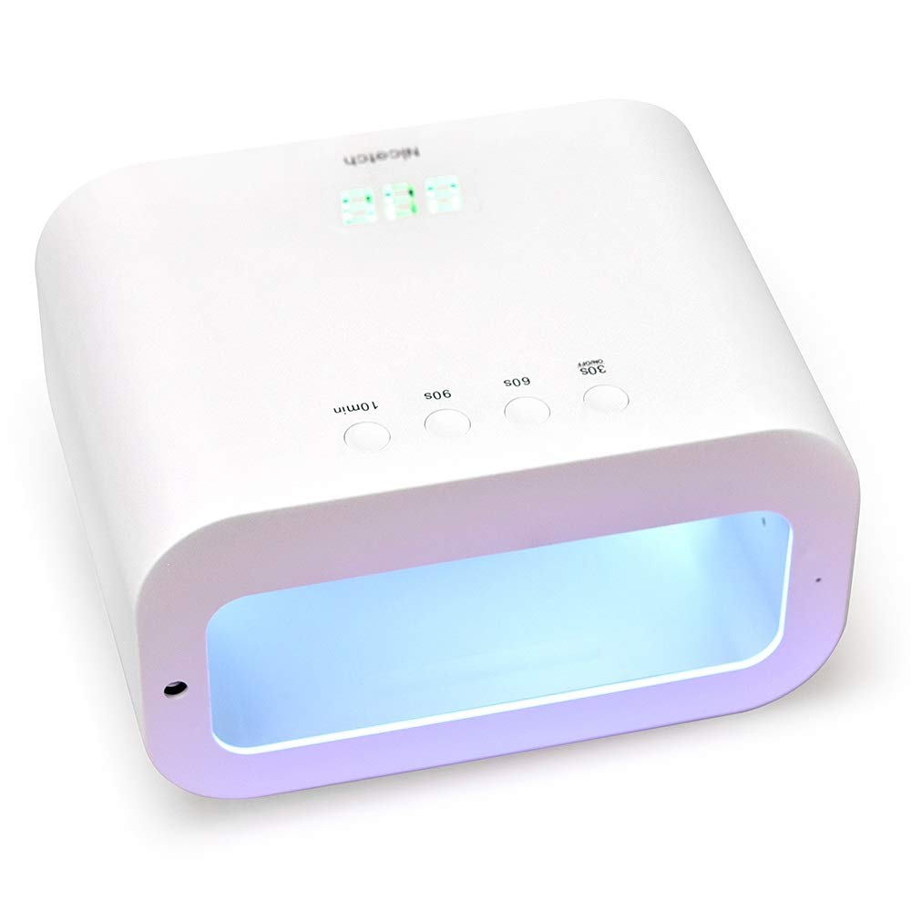 Professional Nail Lamp UV 90W LED for Gel Polish Curing Gel UV Light Nail Dryer Suitable for DIY Salons at Home for Nail Art Tools Accessories White