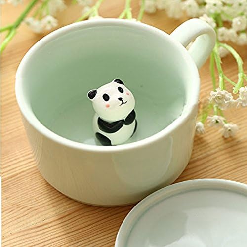 BigNoseDeer Coffee Milk Tea Ceramic Mugs 3D Animal Morning Cup Best Gift for Morning Drink Weddings Birthdays Gifts for Women Father's Day Mother for Girls Boys - Image 4