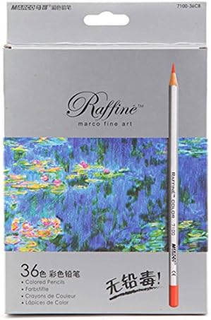zhengdu Professional Marco Coloured Pencils 36 Colors Art Colored Drawing Pencils For Artist Sketch Drawing Oil Base / Adult Coloring Books/Secret Garden Coloring Book (36)