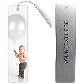 Custom Metal Bookmark with Personalized Photo and Text (1 Image)