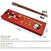 Cute Panda Chopsticks, MHKBD Chopsticks with Case Reusable Wooden Chopsticks with Cute Panda Holders Gift for Valentine's Day, Perfect for Panda Person