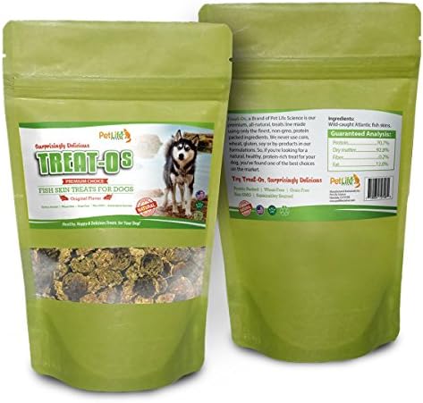 Pet Life Science Natural Dog Chew Treats - Grain Free, Gluten Free and Non-GMO, Omega Bites (80 Count)