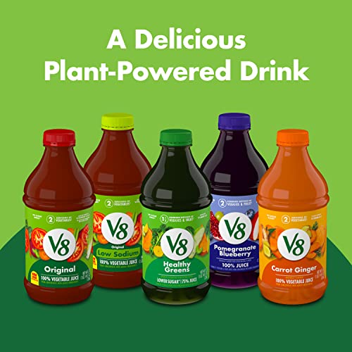 V8 Original 100 Vegetable Juice, Vegetable Blend with Tomato Juice, 46