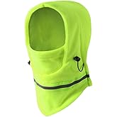 Winter Balaclava High Visibility Polar Fleece Ski Face Mask Men Reflective Windproof Fleece Hat Neck Head Warmer Ski Mask